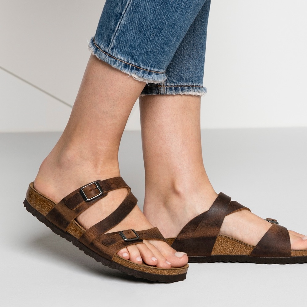 Birkenstock Tabacco leather sz 41(10-10.5) - Picture 2 of 7